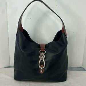 Dooney & Bourke Black Pebble Grain Shoulder Bag